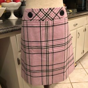Ann Taylor Lavender Plaid Skirt